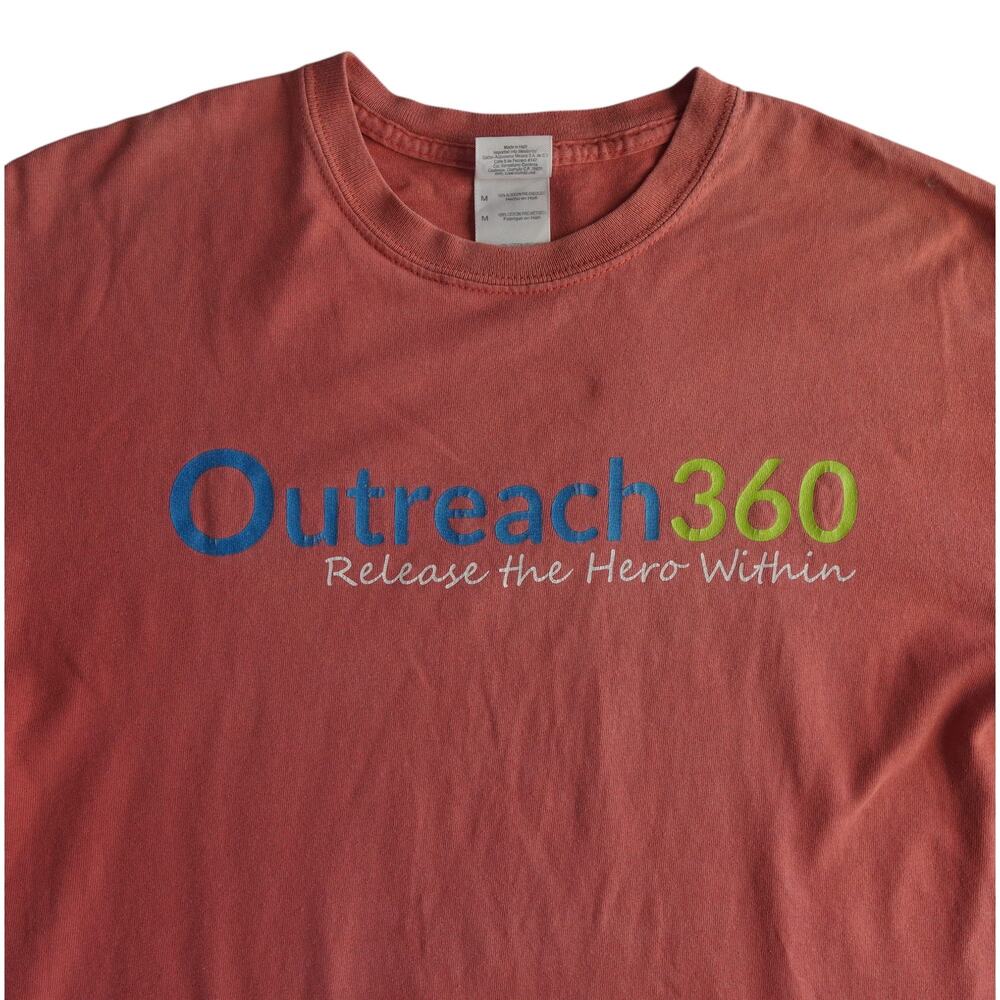 Outreach360 Coral Graphic Tee Medium Gildan Ultra Cotton Unisex - Picture 6 of 8